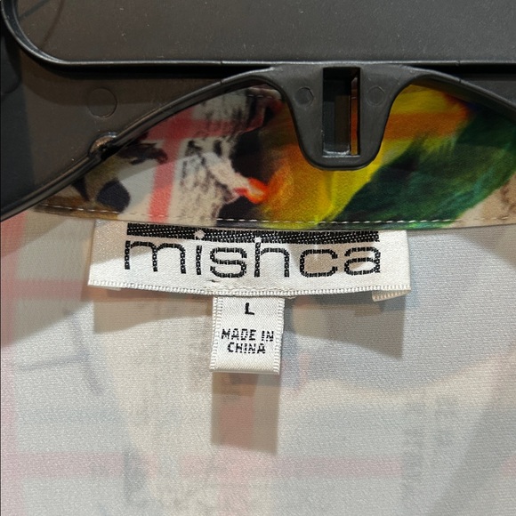 Mishca Bird Print Button Up Blouse - Picture 2 of 3